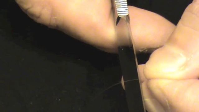 Заточка опасной бритвы Tamahagane Daishi 800 straight razor sharpening