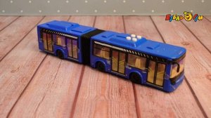 Машина Технопарк Городской автобус инерционная световые и звуковые эффекты 32,5см