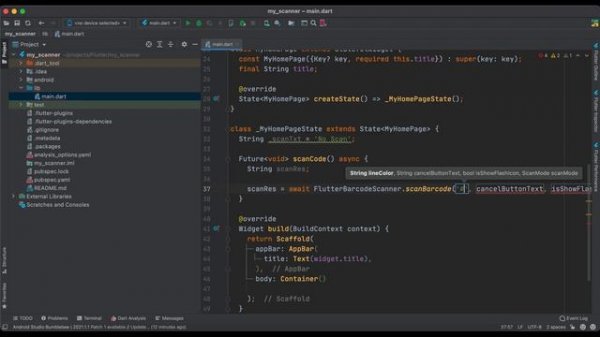 Сканер QR - кодов и Штрих - кодов на Flutter (Barcode scanner, QR code scanner in Flutter)