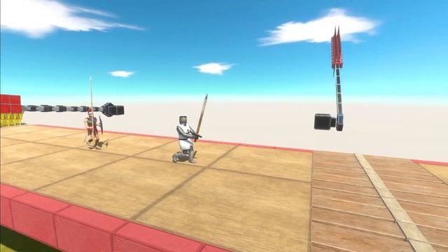 Jump Over Dangerous Spiky Triple Saw - Animal Revolt Battle Simulator смотреть онлайн