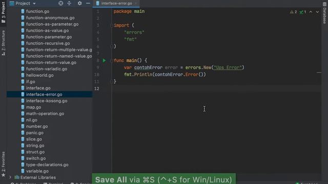 Belajar Go-Lang - 38 error Interface смотреть онлайн