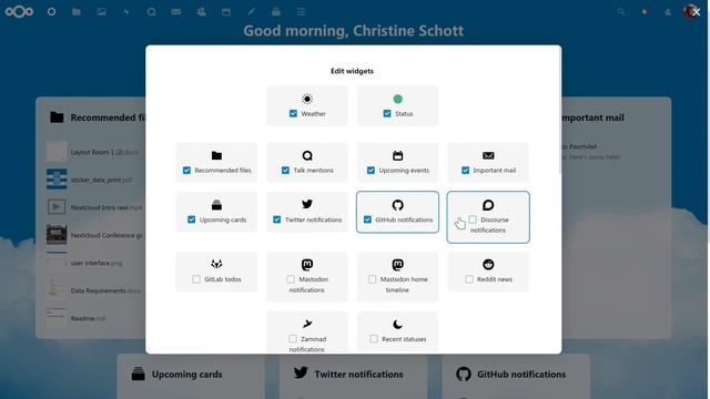 Add widgets to your Nextcloud dashboard смотреть онлайн