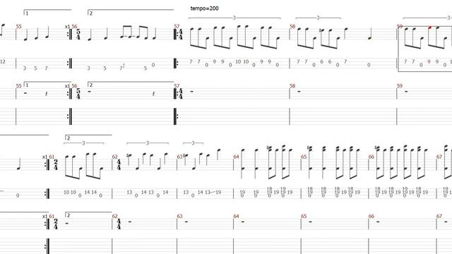 Metallica Anesthesia Pulling Teeth Tablature For On Screen Guitar смотреть онлайн