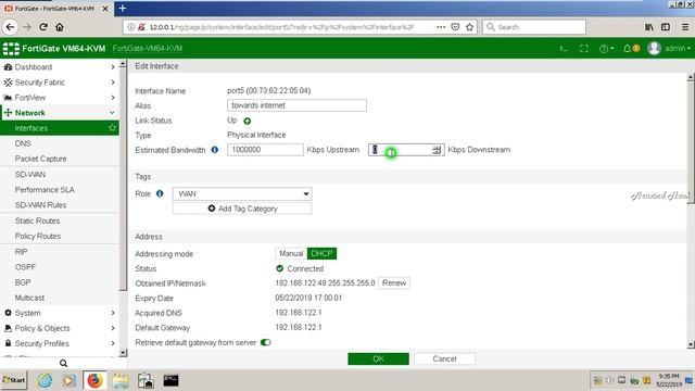 how to configure wan & default gateway on fortigate firewall смотреть онлайн