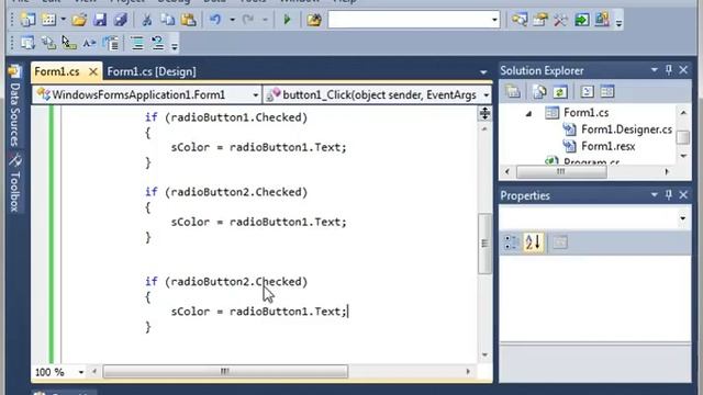 C# 24 RadioButton смотреть онлайн
