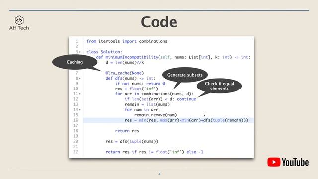 LeetCode 1681. Minimum Incompatibility | Visualization | Python смотреть онлайн