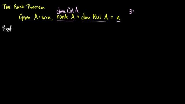 [Linear Algebra] Row Space and The Rank Theorem смотреть онлайн