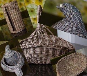 Плетение из бумажной лозы, обзор работ.mp4