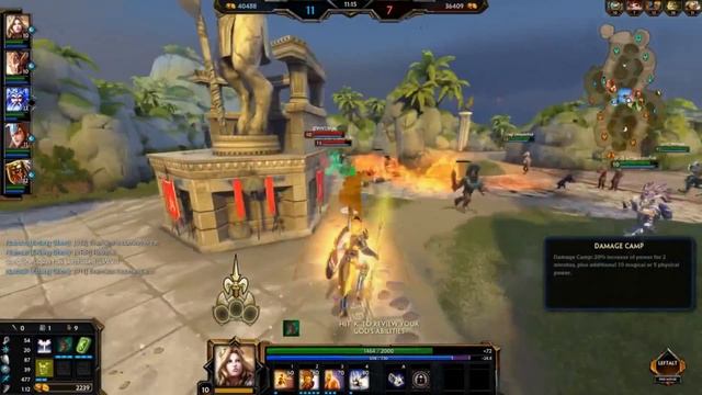 Smite - Clash - Erlang Shen/Athena Gameplay смотреть онлайн