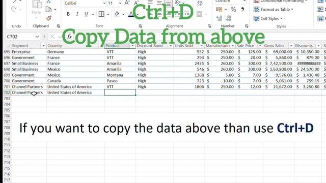 Copy data from above Ctrl+D смотреть онлайн