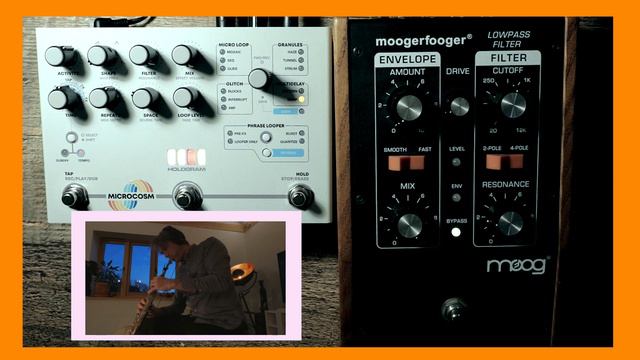 Soprano sax with the Microcosm via a Moogerfooger LP filter смотреть онлайн