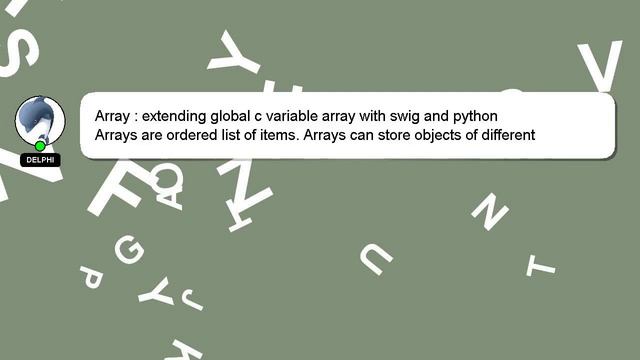 Array : extending global c variable array with swig and python смотреть онлайн