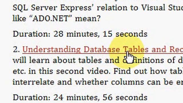 SQL Server - Tables and Records Video Tutorial смотреть онлайн