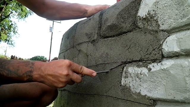 Оформление стены декоративными камнями из цемента своими руками смотреть онлайн