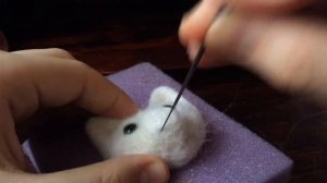 Мк котик .Сухое валяние.Выпуск 5.2.Носик