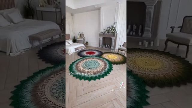 Ковёр ручной работы Вязаный ковёр Ковёр из шнура смотреть онлайн