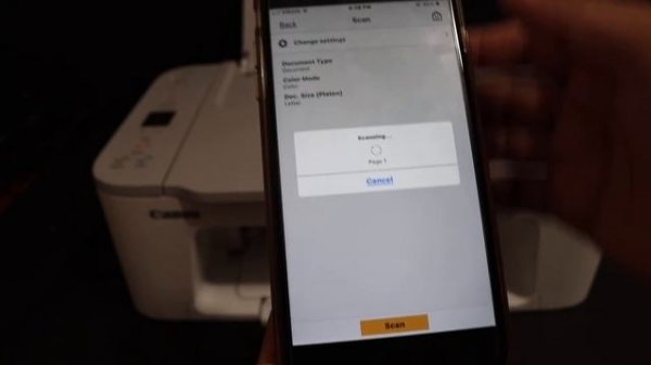 Canon Pixma TS3400 Scanning.