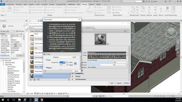 Revit: Roof And Exterior Materials