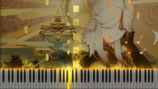 Rapid as Wildfires / Liyue Battle Theme (Genshin Impact) - Synthesia / Piano Tutorial смотреть онлайн