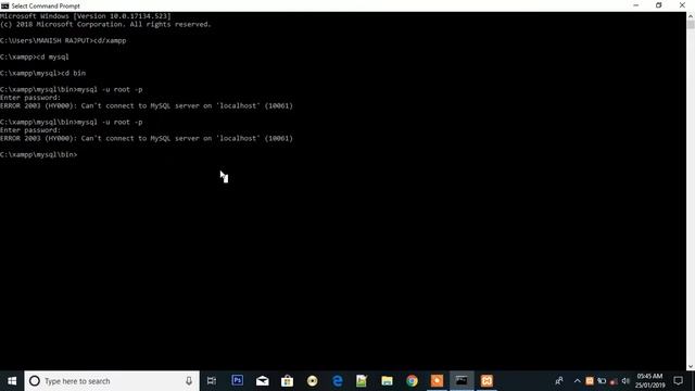 How to create database by command prompt in php || Knowledge Web смотреть онлайн