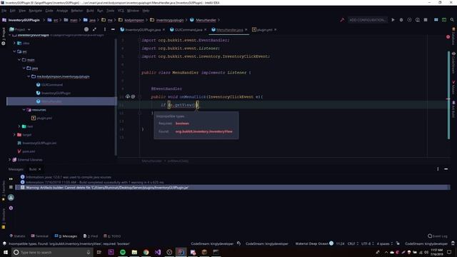 Spigot Plugin Development - 39 - Inventories in 1.14 смотреть онлайн