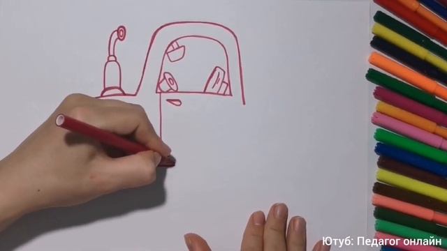 Рисуем с детьми. Как нарисовать трактор. Рисунок срисовка смотреть онлайн