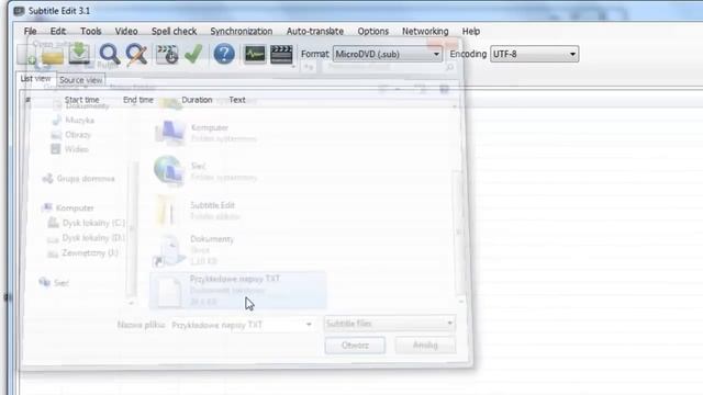 Jak przekonwertować napisy w formacie .txt do formatu .srt za pomocą programu Subtitle Edit? смотреть онлайн