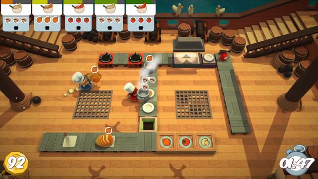 Overcooked! PS4 Pro Co-Op Gameplay #1 (No Commentary) смотреть онлайн