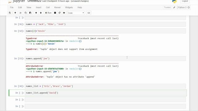 Mutable and Immutable Data Types Python 3 смотреть онлайн