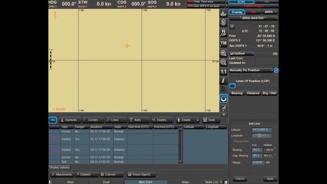 Ручная корректура ЭКНИС NAVISAILOR4000 смотреть онлайн