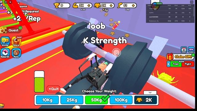 НОВЫЙ Strength Simulator ОТ РАЗРАБОТЧИКА ARM WRESTLE SIMULATOR В ROBLOX смотреть онлайн