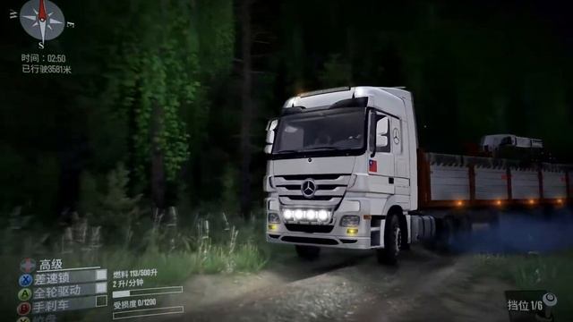 MudRunner - Taiwan Transport Mercedes Benz Actros 6x6 Transport Equipment Boxes 4 @ Base Chief смотреть онлайн