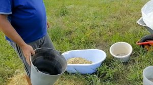 Как обмолотить зерно при помощи дрели