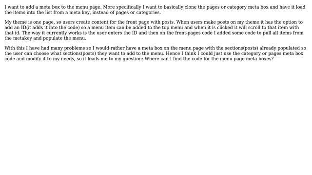 Wordpress: Where can I find the code for the menu page meta boxes? смотреть онлайн