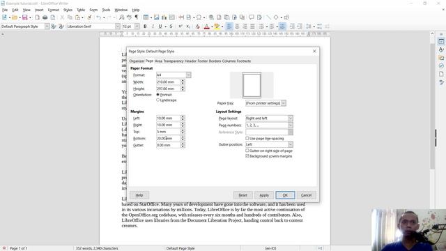 LibreOffice Writer How To Change Margins смотреть онлайн