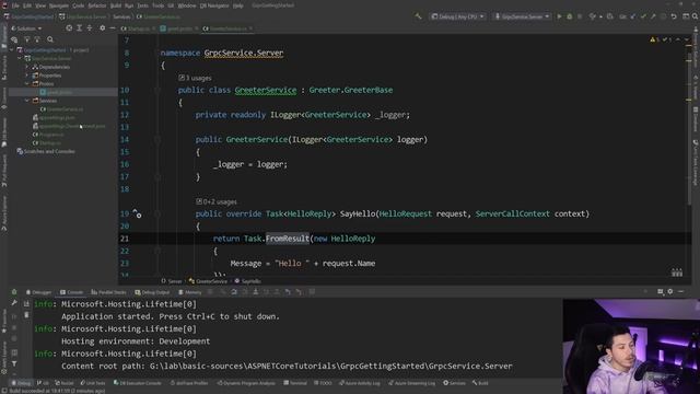 gRPC Server & Unary Calls | gRPC in .NET 5 смотреть онлайн