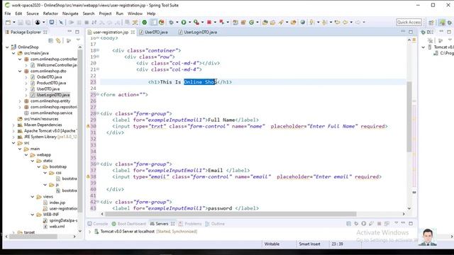 Spring MVC-11 | Registration From Design With Bootstrap 4 Template |views| Model(in Bengali (বাংলা) смотреть онлайн