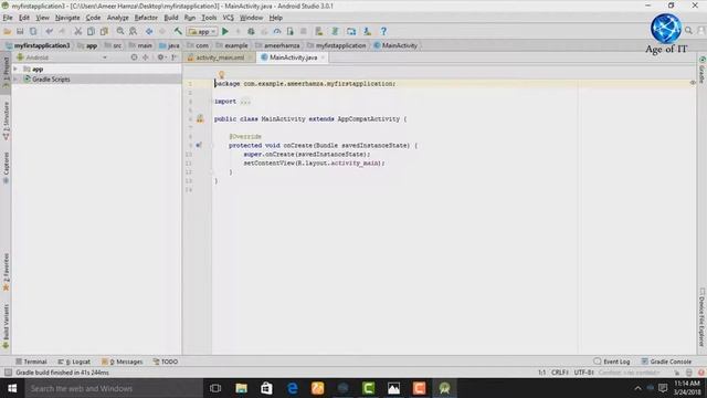 Hello World App in Android Studio Urdu/Hindi смотреть онлайн