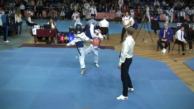 ПАТРИОТ" Бой2 1/16 Я в синем. !!!Досрочно вынес!!! Тхэквондо Москва смотреть онлайн