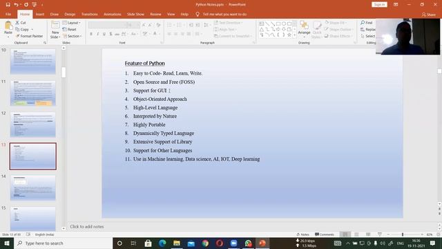 PYTHON PROG-3: About Python & History of Python, By Dinesh Kumar, Date: 19-11-2021, CIMAGE College смотреть онлайн