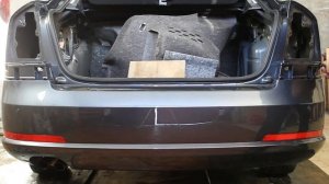 Установка заднего бампера версии vRS на Skoda Octavia A5FL