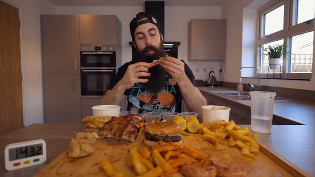 THE £100 BARBECUE BELLY BUSTER CHALLENGE | BeardMeatsFood