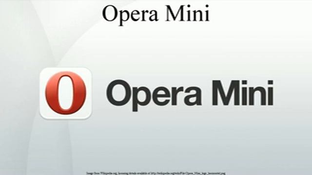 Opera Mini смотреть онлайн