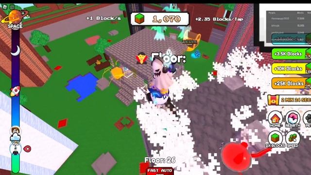 КАЖДУЮ СЕКУНДУ +1 БЛОК РОБЛОКС +1 Blok Every Second! смотреть онлайн