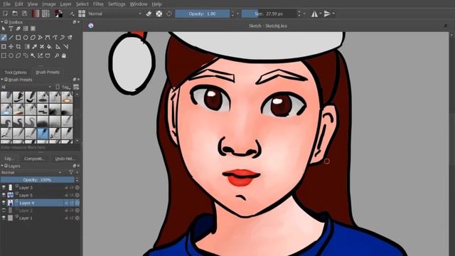 Новогодний рисунок ( SpeedPaint ) + Скачать обои смотреть онлайн