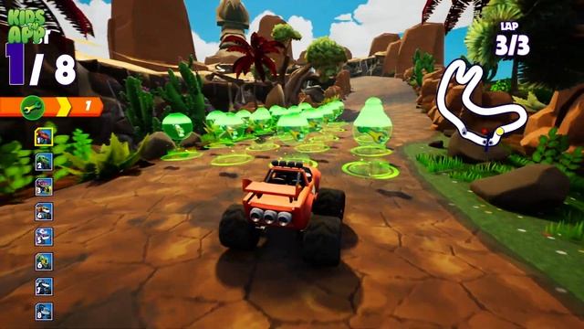 Blaze And The Monster Machines: Axle City Racers - HARD MODE GAMEPLAY BLAZE
