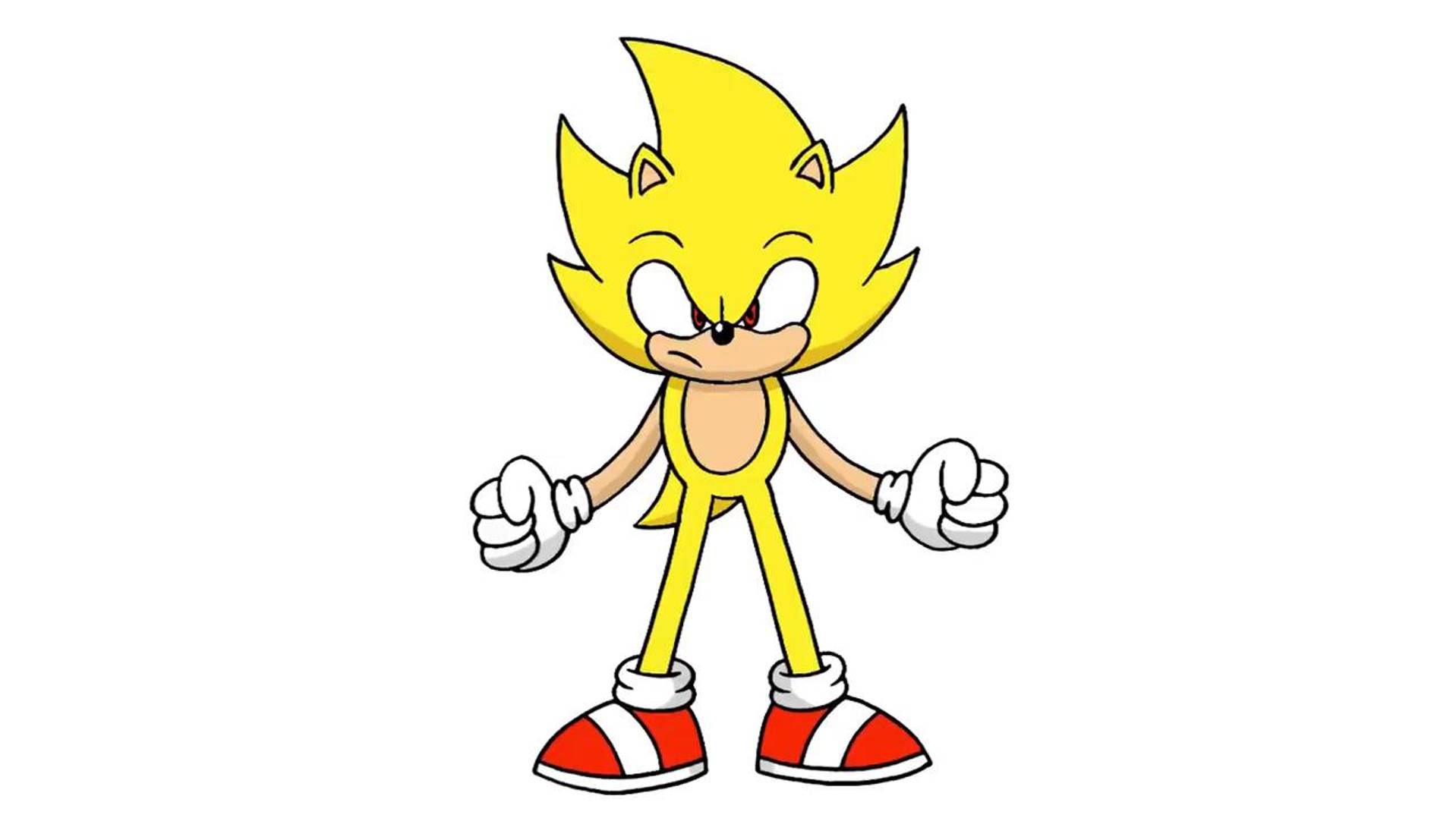 Как нарисовать Супер Соника _ смотреть онлайн