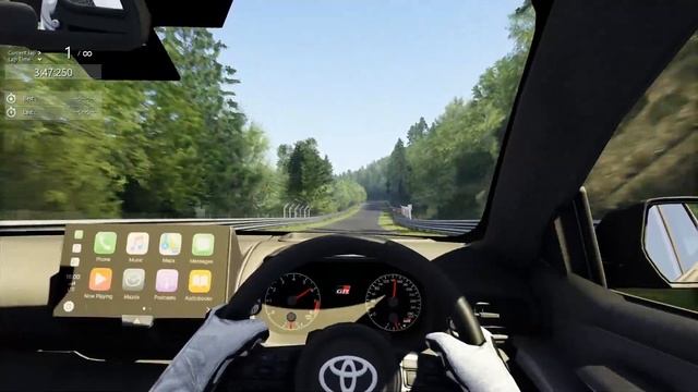 TOYOTA GR YARIS in ASSETTO CORSA - 7:32:682 @ Nürburgring Nordschleife смотреть онлайн