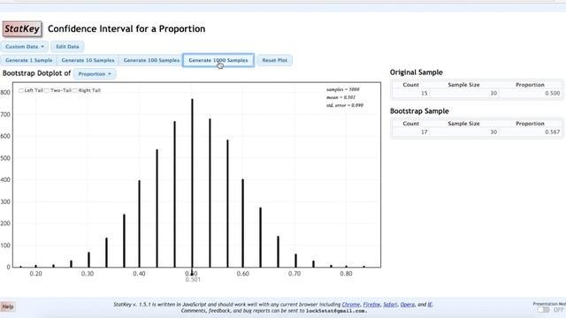STAT 200, Lesson 6 -- StatKey Example: Bootstrap CI Proportion PA Residents смотреть онлайн
