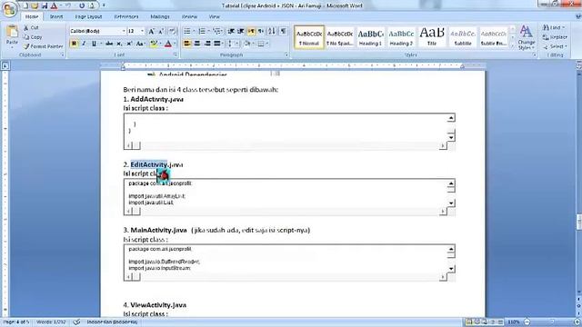 Tutorial Eclipse Android + JSON (input, edit, delete, view) смотреть онлайн
